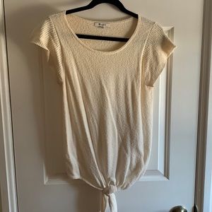Madewell terry tie top